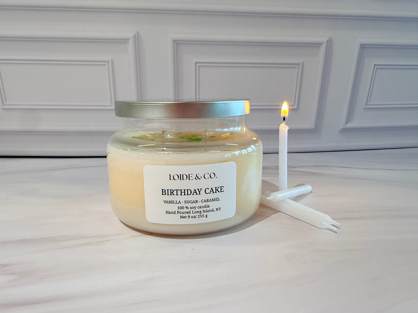 BIRTHDAY CAKE CANDLE |9 OZ SOY CANDLE|
