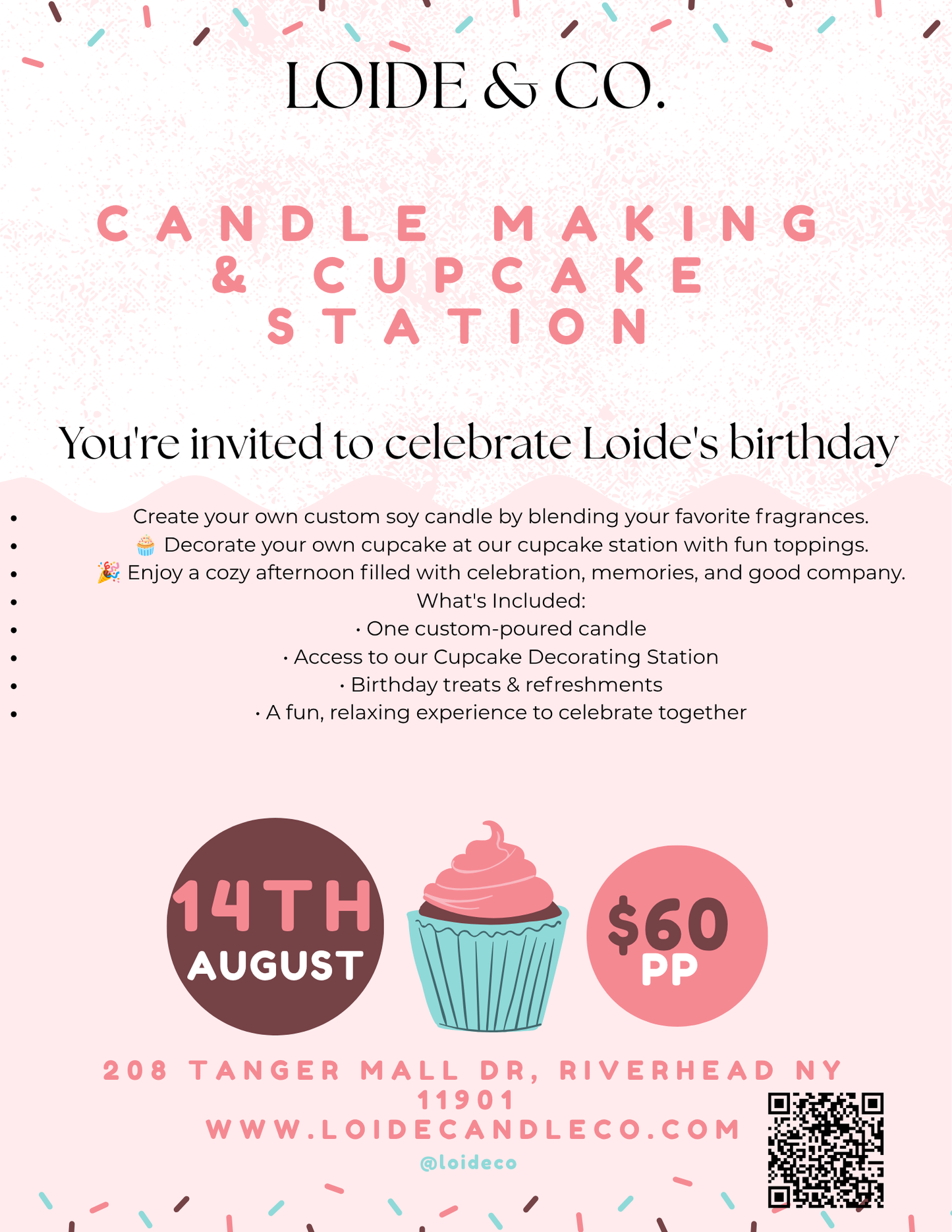 CANDLE MAKING & CUPCAKE STATION