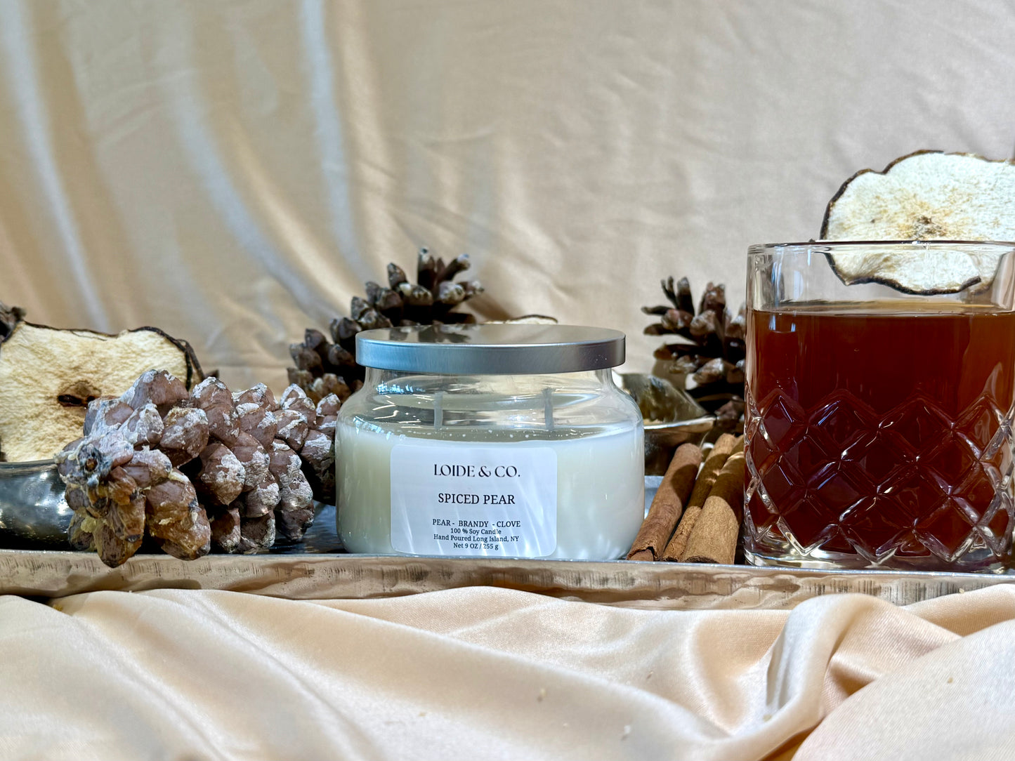 SPICED PEAR CANDLE | 9 OZ SOY CANDLE CANDLE| FALL COLLECTION