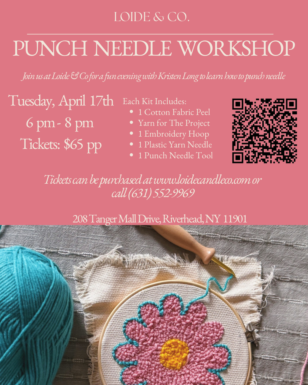 PUNCH NEEDLE WORKSHOP