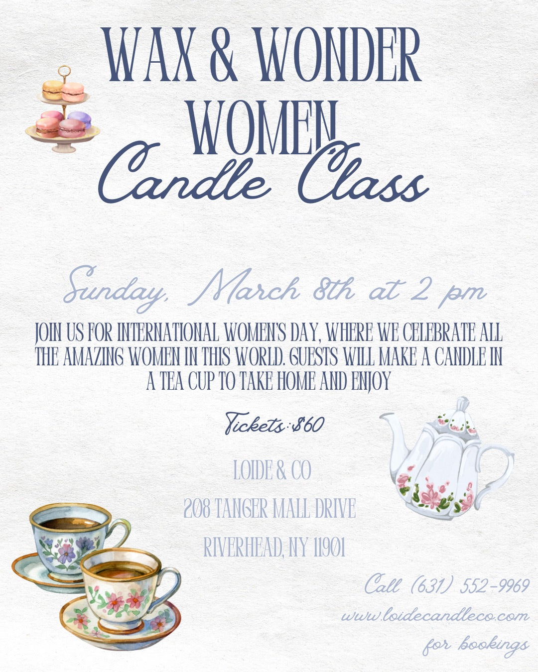 WAX & WONDER WOMEN CANDLE CLASS
