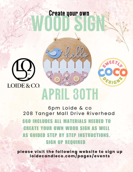 Create Your Own Wood Sign