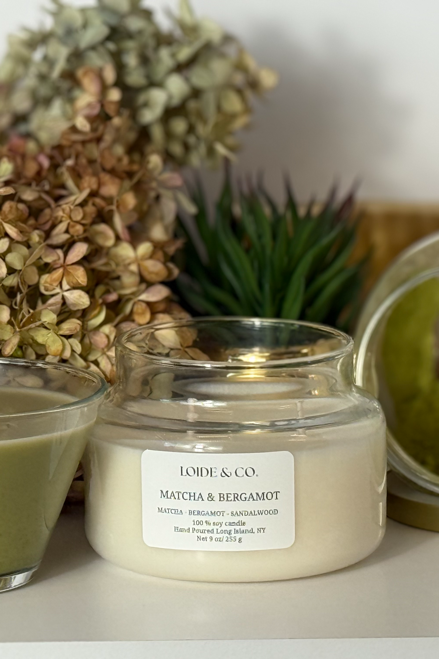 MATCHA & BERGAMOT CANDLE |9 OZ SOY CANDLE|