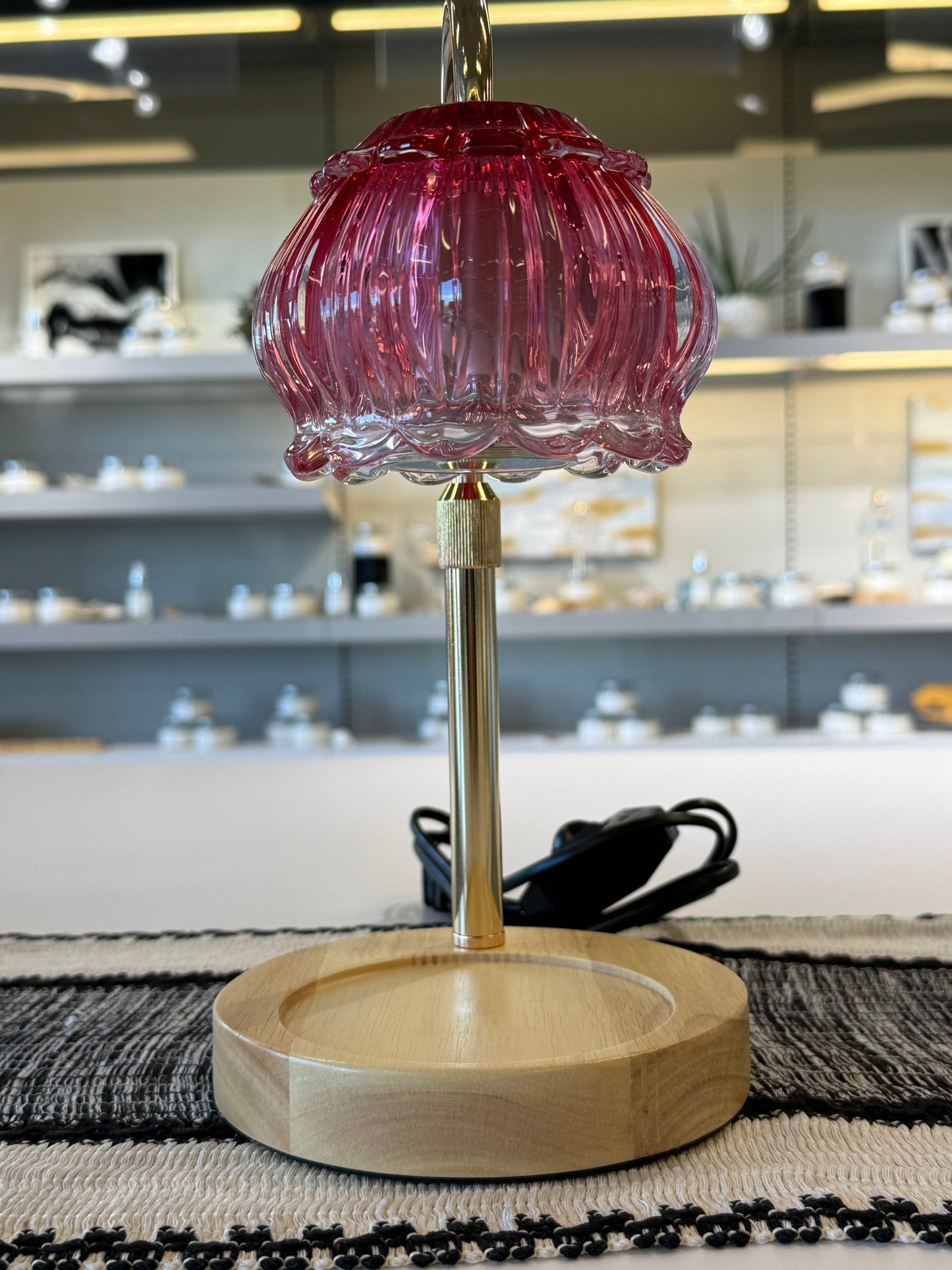 LAMP WARMER PINK/RED