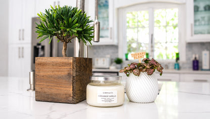 CINNAMON & VANILLA CANDLE |9 OZ SOY CANDLE|