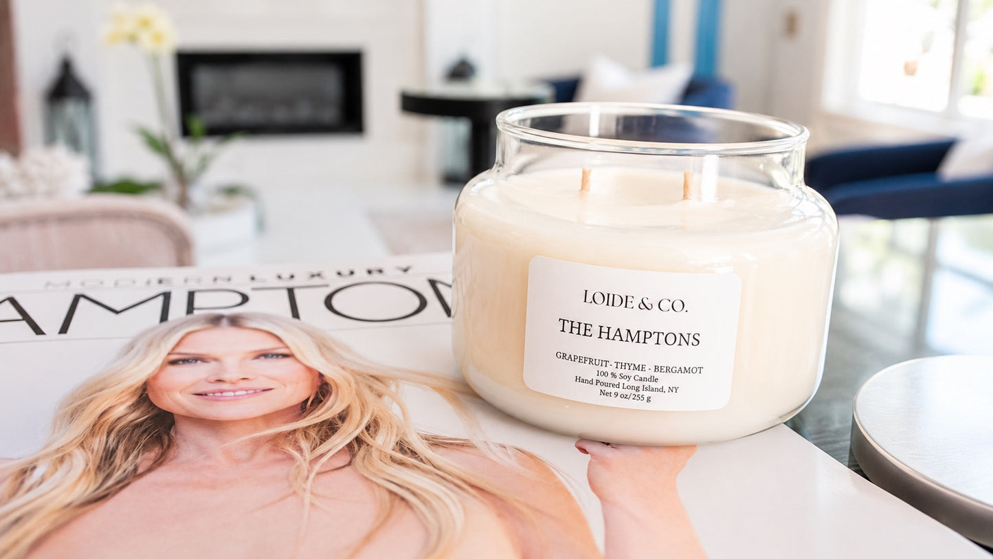 THE HAMPTONS CANDLE |9 OZ SOY CANDLE|