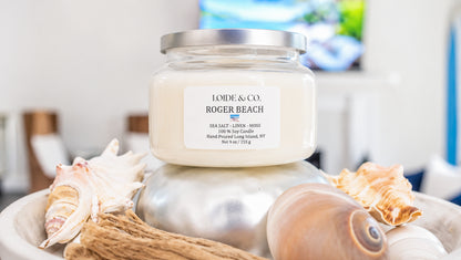 ROGER BEACH CANDLE |9 OZ SOY CANDLE|