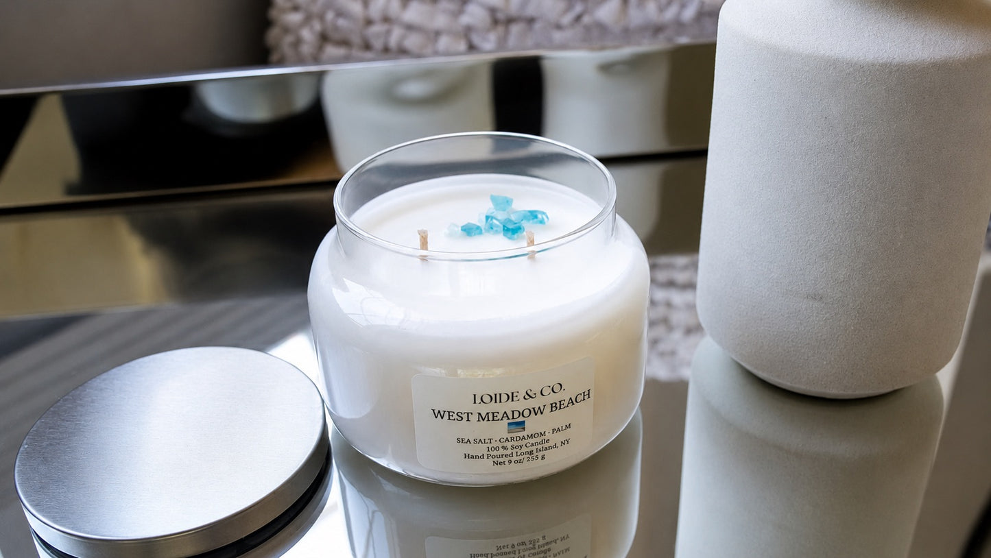 WEST MEADOW BEACH CANDLE |9 OZ SOY CANDLE|