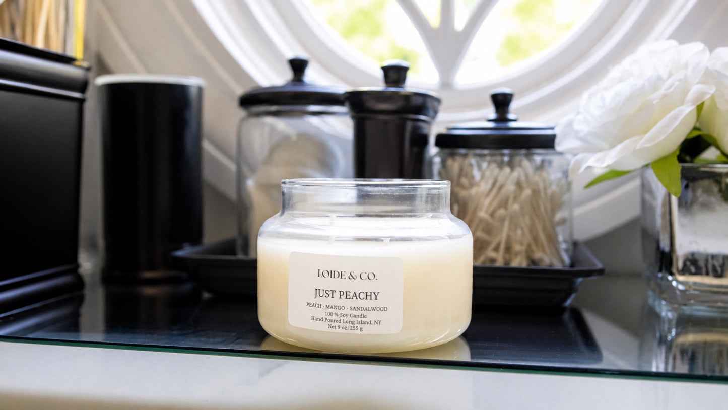 JUST PEACHY | 9 OZ SOY CANDLE