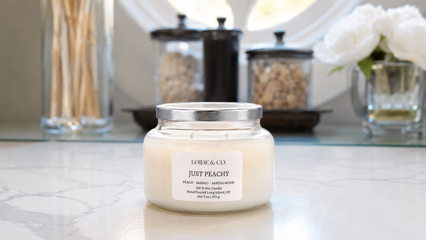 JUST PEACHY | 9 OZ SOY CANDLE