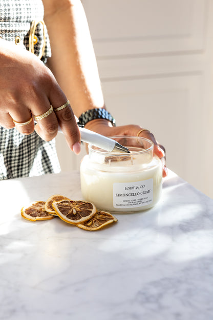 LIMONCELLE CREME CANDLE |9 OZ SOY CANDLE|