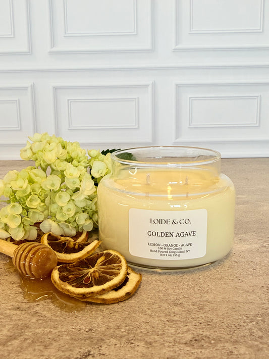 GOLDEN AGAVE CANDLE | 9 OZ SOY CANDLE |