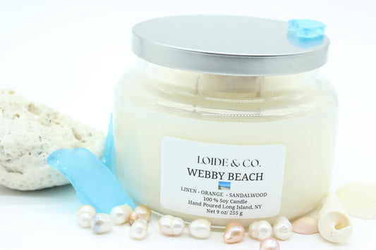 WEBBY'S BEACH  |9 OZ SOY CANDLE|