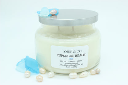 CUPSOGUE BEACH CANDLE |9 OZ SOY CANDLE|
