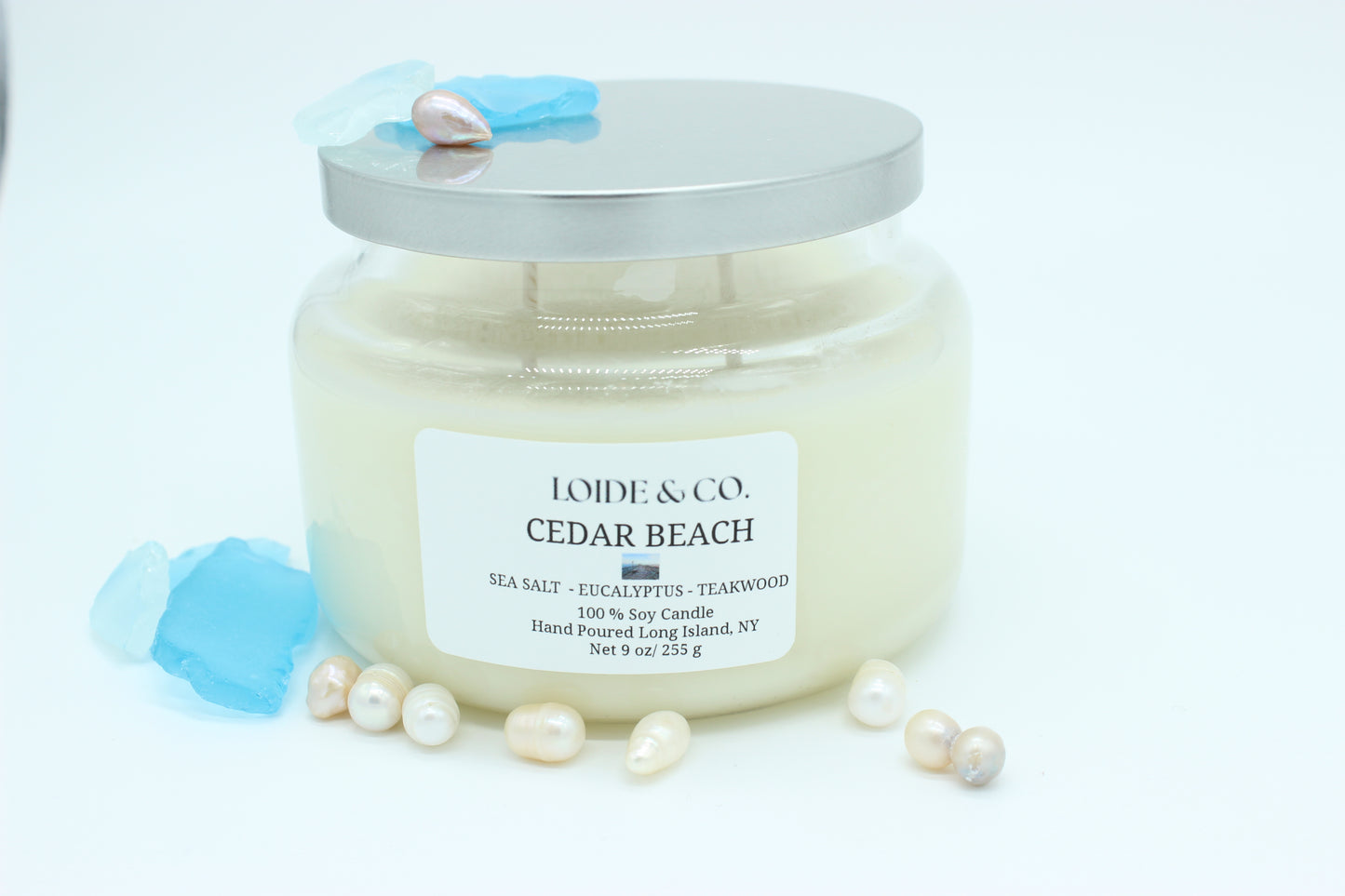 CEDAR BEACH CANDLE |9 OZ SOY CANDLE|