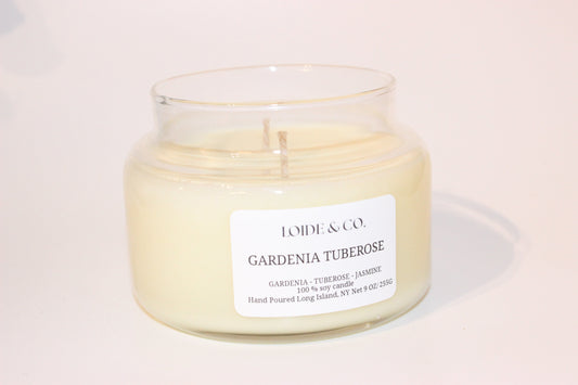 GARDENIA TUBEROSE CANDLE |9 OZ SOY CANDLE|
