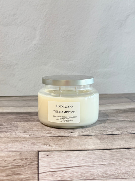 THE HAMPTONS CANDLE |9 OZ SOY CANDLE|