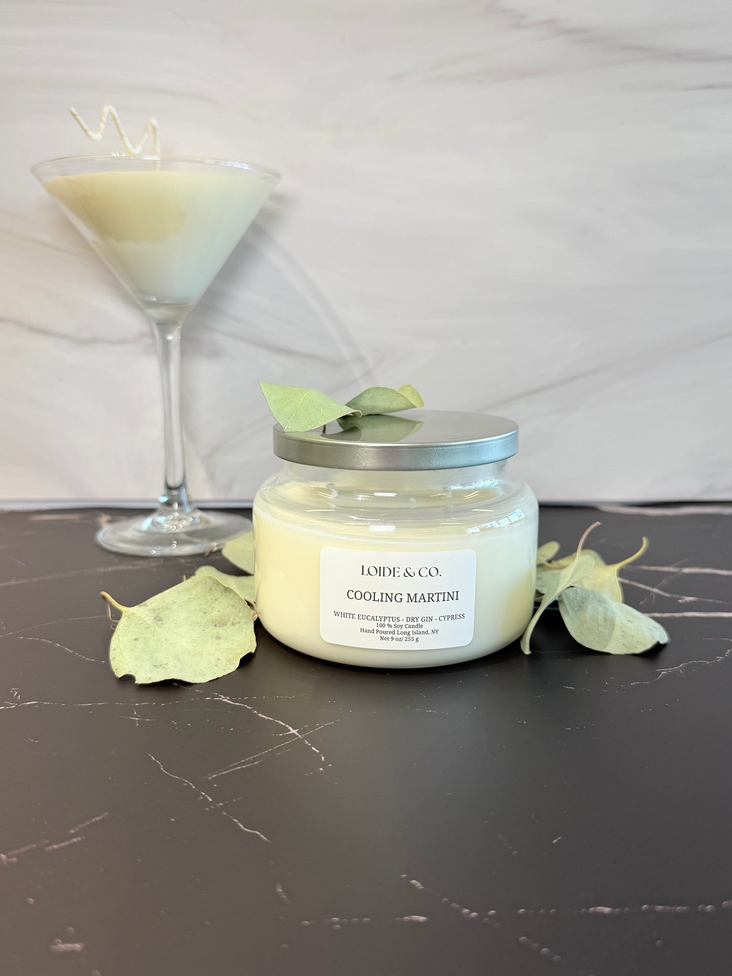 COOLING MARTINI CANDLE |9 OZ SOY CANDLE|