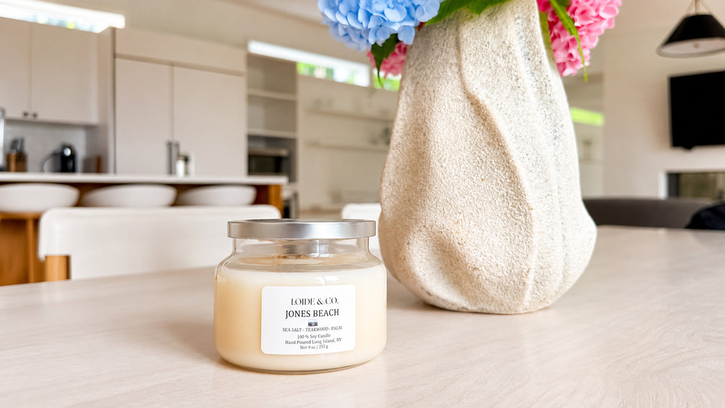 JONES BEACH CANDLE |9 OZ SOY CANDLE|