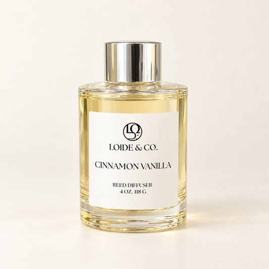 CINNAMON & VANILLA REED DIFFUSER | 4 OZ