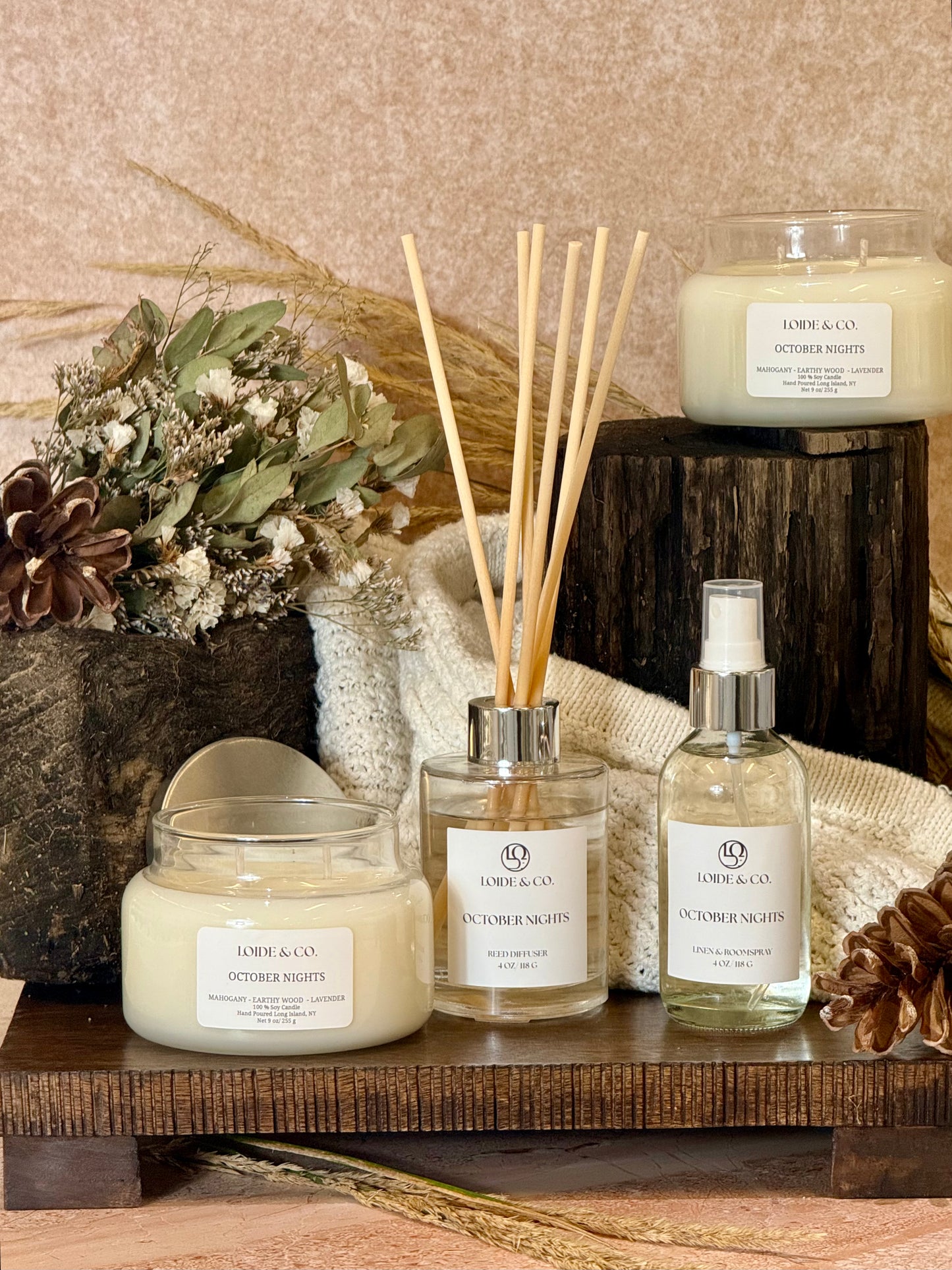 OCTOBER NIGHTS| 9 OZ SOY CANDLE| FALL COLLECTION