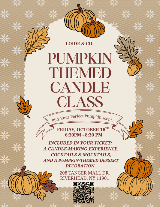PUMPKIN THEMED CANDLE CLASS