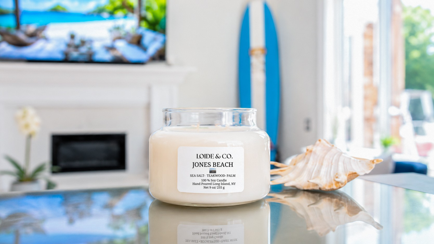 JONES BEACH CANDLE |9 OZ SOY CANDLE|