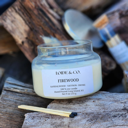 FIREWOOD CANDLE |9 OZ SOY CANDLE|