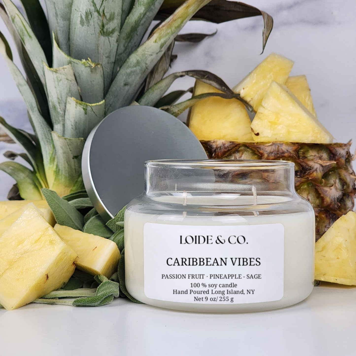CARRIBEAN VIBES CANDLE |9 OZ SOY CANDLE|