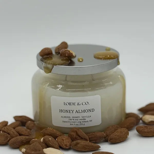 HONEY ALMOND CANDLE |9 OZ SOY CANDLE|