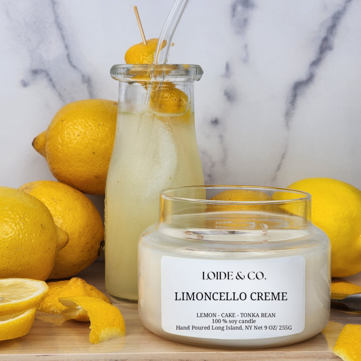 LIMONCELLE CREME CANDLE |9 OZ SOY CANDLE|